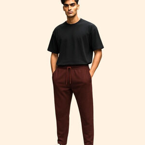 Lululemon City Sweat Pants Mens L Burgundy Pocket Heathered Athletic Joggers